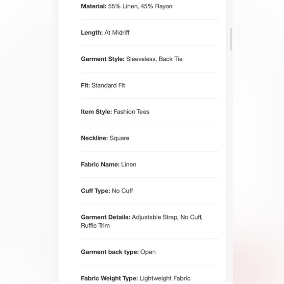 Women's Linen Tiny Tank Top - Wild
Fable™ new - Picture 5 of 5